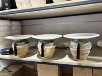 طقم 3 قطع صواني سيراميك فاخرة