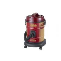 هام مكنسة برميل الكهربائية 2000 واط - 25 لتر - أحم...