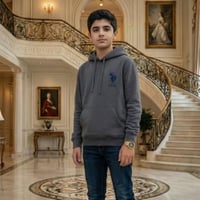 بلوفر رأس بلون رمادي داكن من po