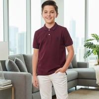 تيشيرت بولو عنابي