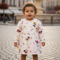 فستان ميني ماوس الزهري