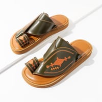 حذاء شرقي أصلي بنقشة السدو اليدوية -0354