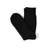 جوارب شتوي رجالي لون أسود طويل