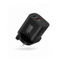 مور باور شاحن جداري 20 واط بمنفذ يو اس بي وتايب سي