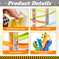 مسار السيارات الخشبي (7 مسارات)