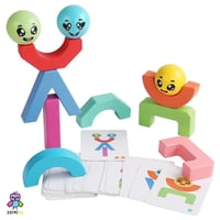 مكعبات التوازن الخشبية