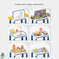 طاولة وكرسي متعددة الاستخدامات مع 88 قطعة ليقو