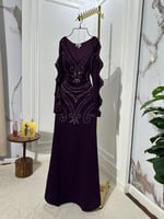 فستان القماش: كريب استرتش فصوص