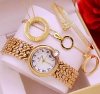 طقم ساعه وأسواره نسائية