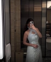 فستان دانتيل خطوبه ملكه