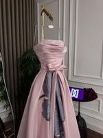 فستان سهره ميكادو وجاكار كلوش دبل المقاسات بالرقم...