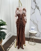 فستان سهره لامع فخم