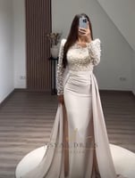 الخامه: تفته استرتش+ تطريز كمبيوتر + تطريز فصوص ول...