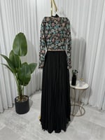 فستان سهره جكيت شك قماش جورجيت شيفون