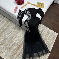 فستان خوخه سهره راقي المقاسات 2/3/4/5/6 الخامه كري...