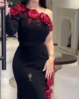 جديد كادي اسود وورد احمر بارز الخـامة // باربي + ت...