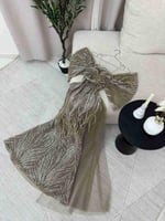 قماش تل كووري الاصلي مطرزة بخرز نوفر فساتين نسائية...