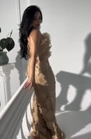 القماش كريب مع تل