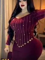 فستان القماش كريب استرتش فصوص