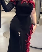 جديد كادي اسود وورد احمر بارز الخـامة // باربي + ت...