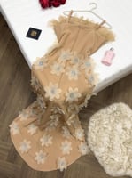 القماش كريب مع تل