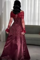 فستان سهره الخـامة // *ميكادو + تطريز* الألـــوان...