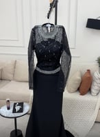 فــســتان سهرة الاصلي الخامه/باربي تطريز سهرة الأل...