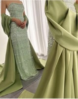 تل مطرز بخرز شغل يد وجاكت تفته