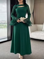 فستان سهره الون بترولي المقاسات برقم 1/2/3/4/5 الم...