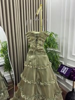 الفخم فستان سهره جزار لمعه كلفه تطريز وورد المقاسا...
