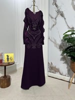 فستان القماش: كريب استرتش فصوص