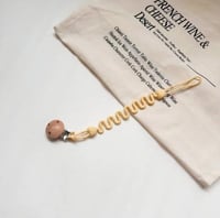 حامل مصاصة مرن أصفر