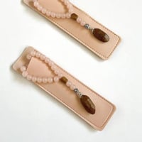 سبحة بخور خشب الكوك وحجر الكوارتز