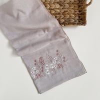 طرحة تطريز ورد