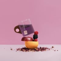 شاي التوت والورد