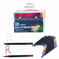 الوان Dual Tip Brush Pens