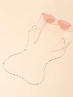 سلسلة نظارات بلؤلؤ ابيض وملون 11803