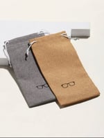 حافظة نظارات قماش برباط ( حبة واحدة )