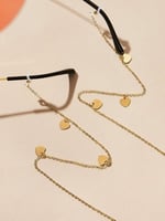 سلسلة نظارات ذهبي مزينة بالقلوب 11811