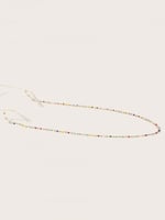 سلسلة نظارات ذهبي مزينة بالألوان 11813