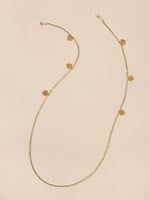 سلسلة نظارات ذهبي مزينة بالقلوب 11811