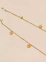 سلسلة نظارات ذهبي مزينة بالقلوب 11811