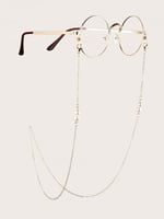 سلسلة نظارات ذهبي مزينة باللؤلؤ 11808