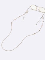 سلسلة نظارات ذهبية مزخرفة على شكل قلب 11821