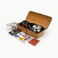 صندوق عزبة الشاي لون بني ( 14 قطعة ) DENX