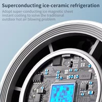 مروحة تبريد محمولة باليد مع وظيفة ضغط الثلج】مروحة...