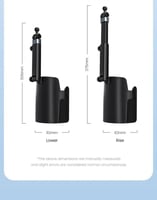 حامل جوال مغناطيسي يركب محل الأكواب ويتحرك جميع ال...