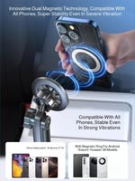 حامل جوال مغناطيسي يركب محل الأكواب ويتحرك جميع ال...