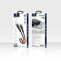 كيبل شحن - قماش - تايب سي ايفون 25 CM من ماركة PRO...