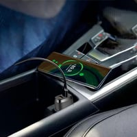 رأس شاحن سيارة كاربون فايبر بمدخلين USB- لـ PROMAS...